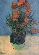 Vincent Van Gogh Vase with Oleanders oil on canvas